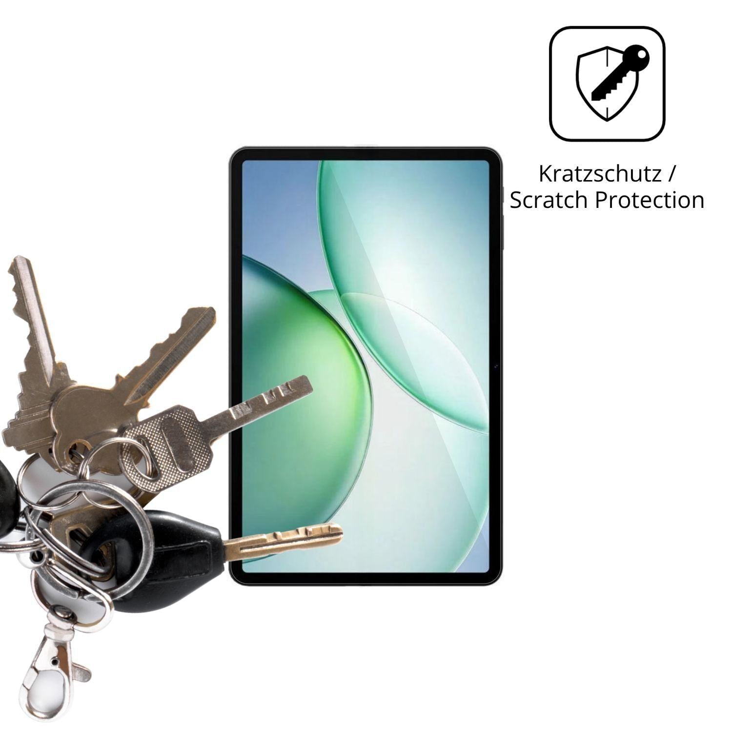 2x Schutzfolie klar für Pockam P12 Pro Display-Sch (4)