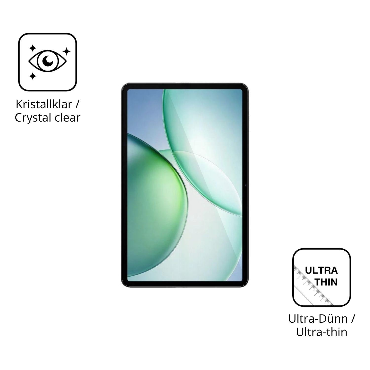 2x Schutzfolie klar für Pockam P12 Pro Display-Sch (5)