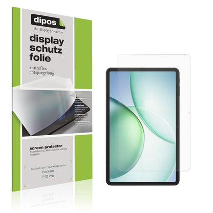2x Schutzfolie matt für Pockam P12 Pro Display-Sch (1)