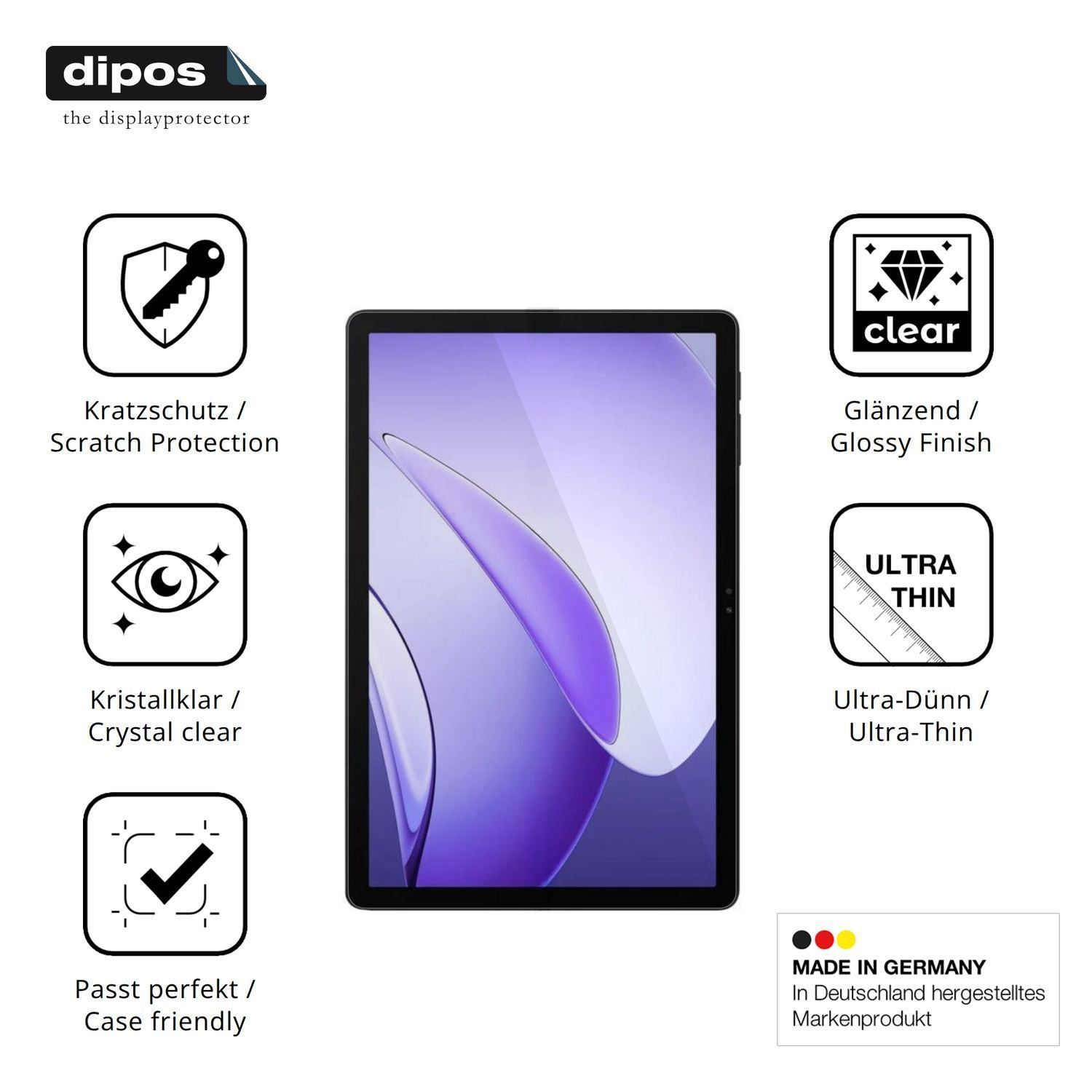 2x Schutzfolie klar für Pockam P11 Pro Display-Sch (7)