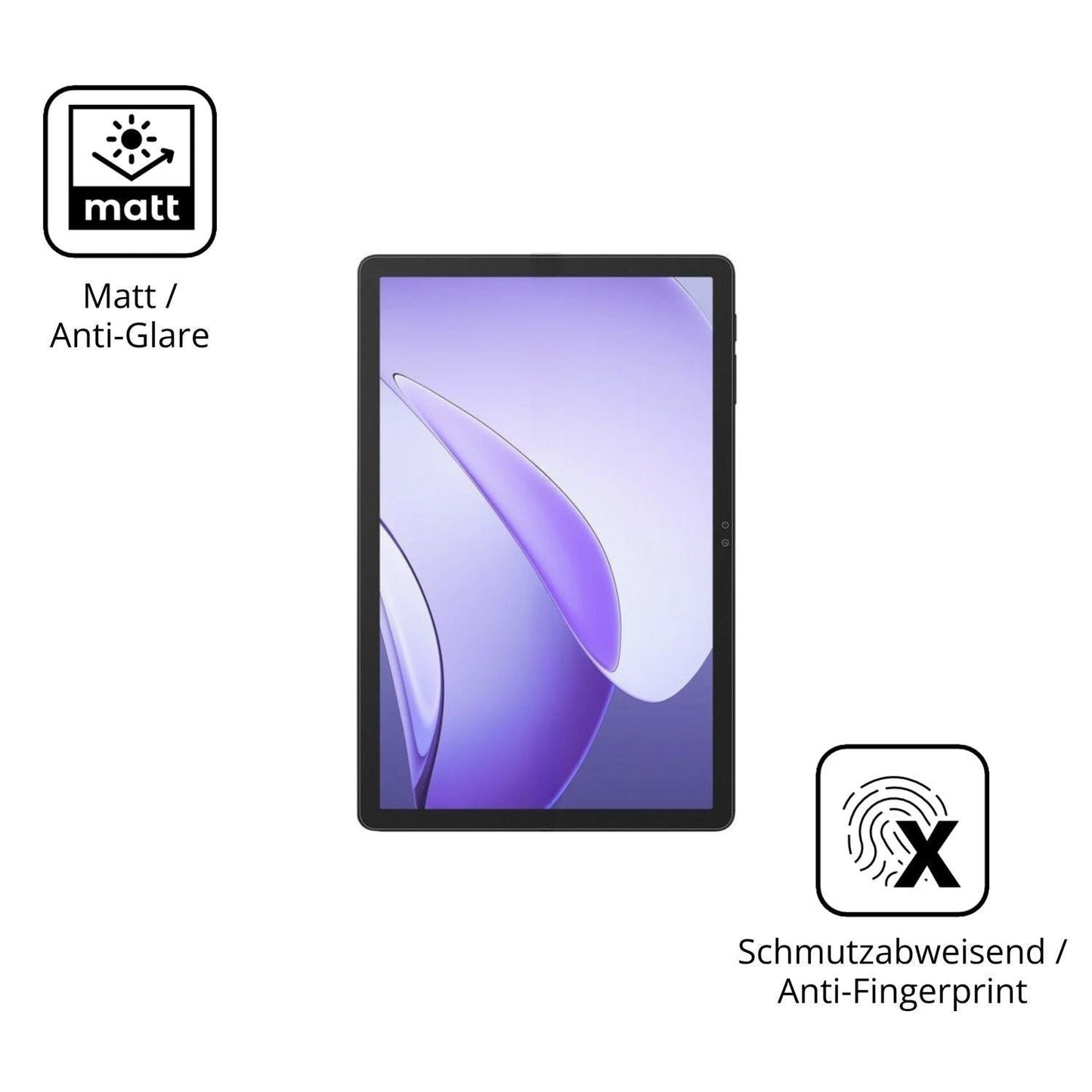 2x Schutzfolie matt für Pockam P11 Pro Display-Sch (5)