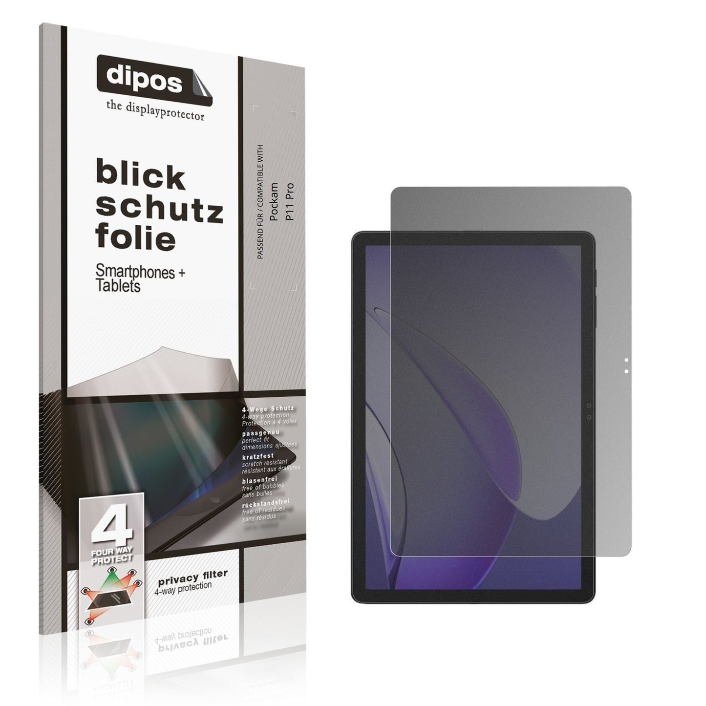 Blickschutzfolie für Pockam P11 Pro matt Schutzfol (1)