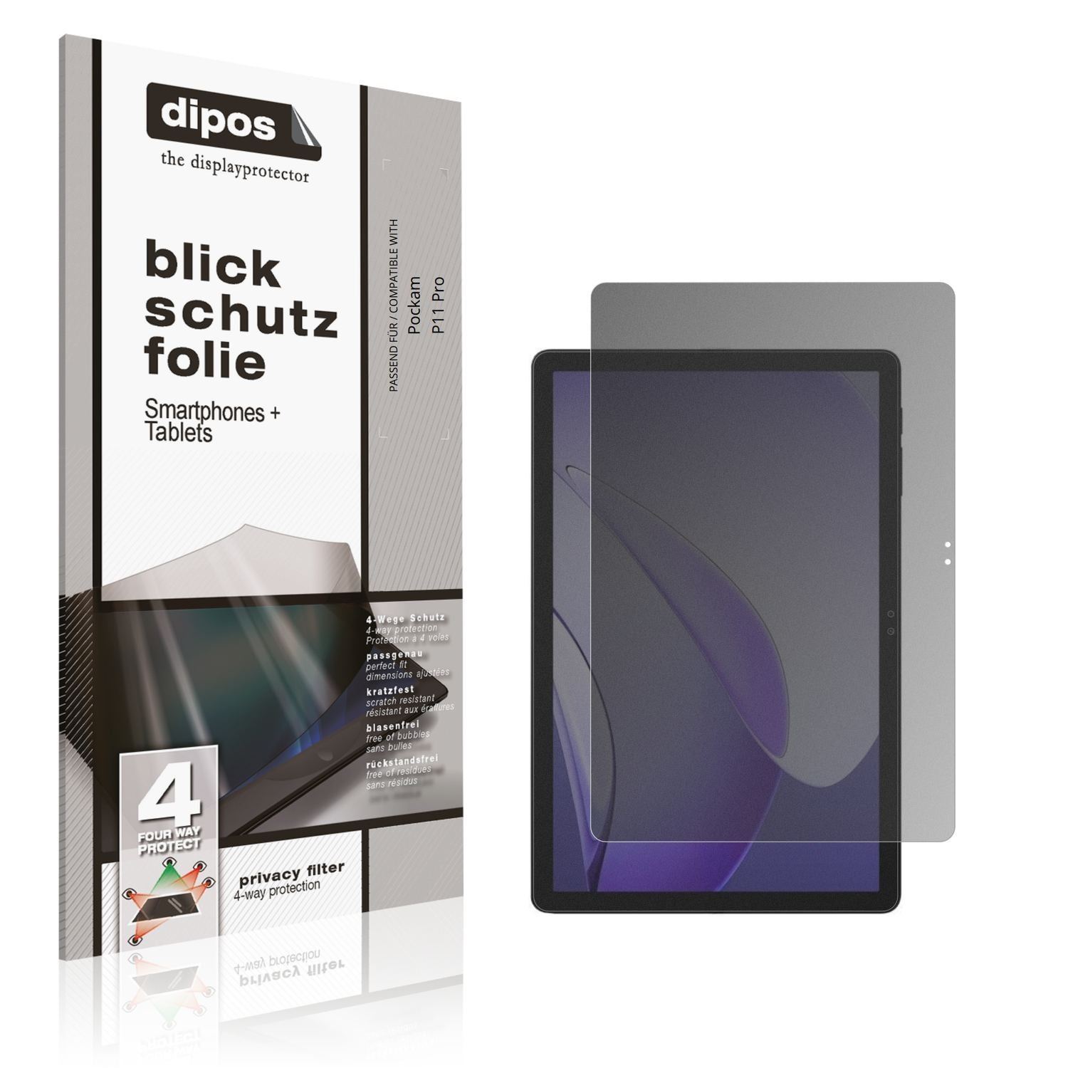 Blickschutzfolie für Pockam P11 Pro matt Schutzfol (1)