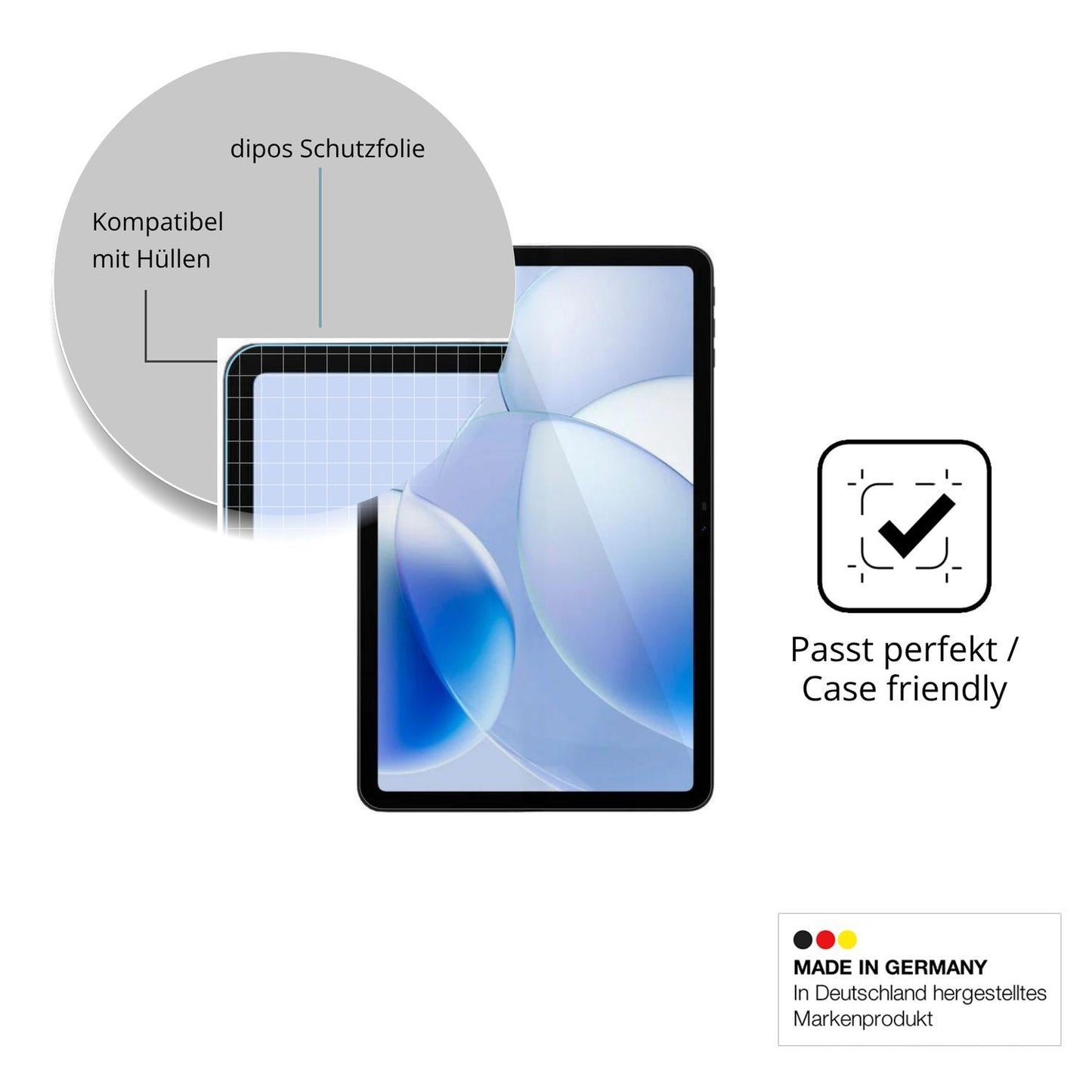 2x Schutzfolie klar für Pockam P12 Display-Schutzf (1)