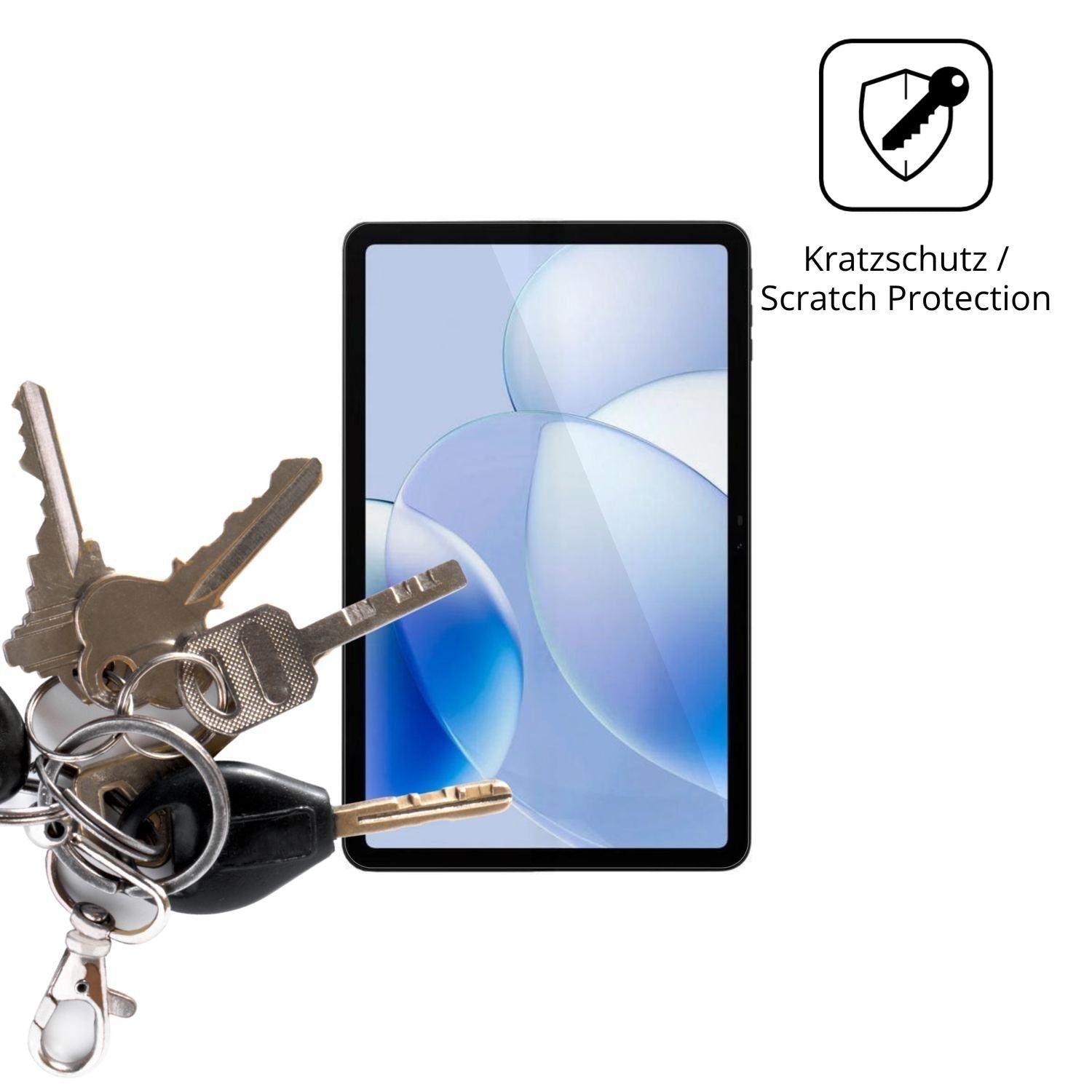 2x Schutzfolie klar für Pockam P12 Display-Schutzf (4)