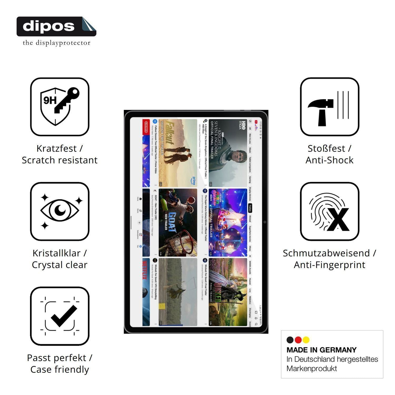 2x 9H Schutzfolie für Alldocube iPlay 70 Pad Pro 1 (7)