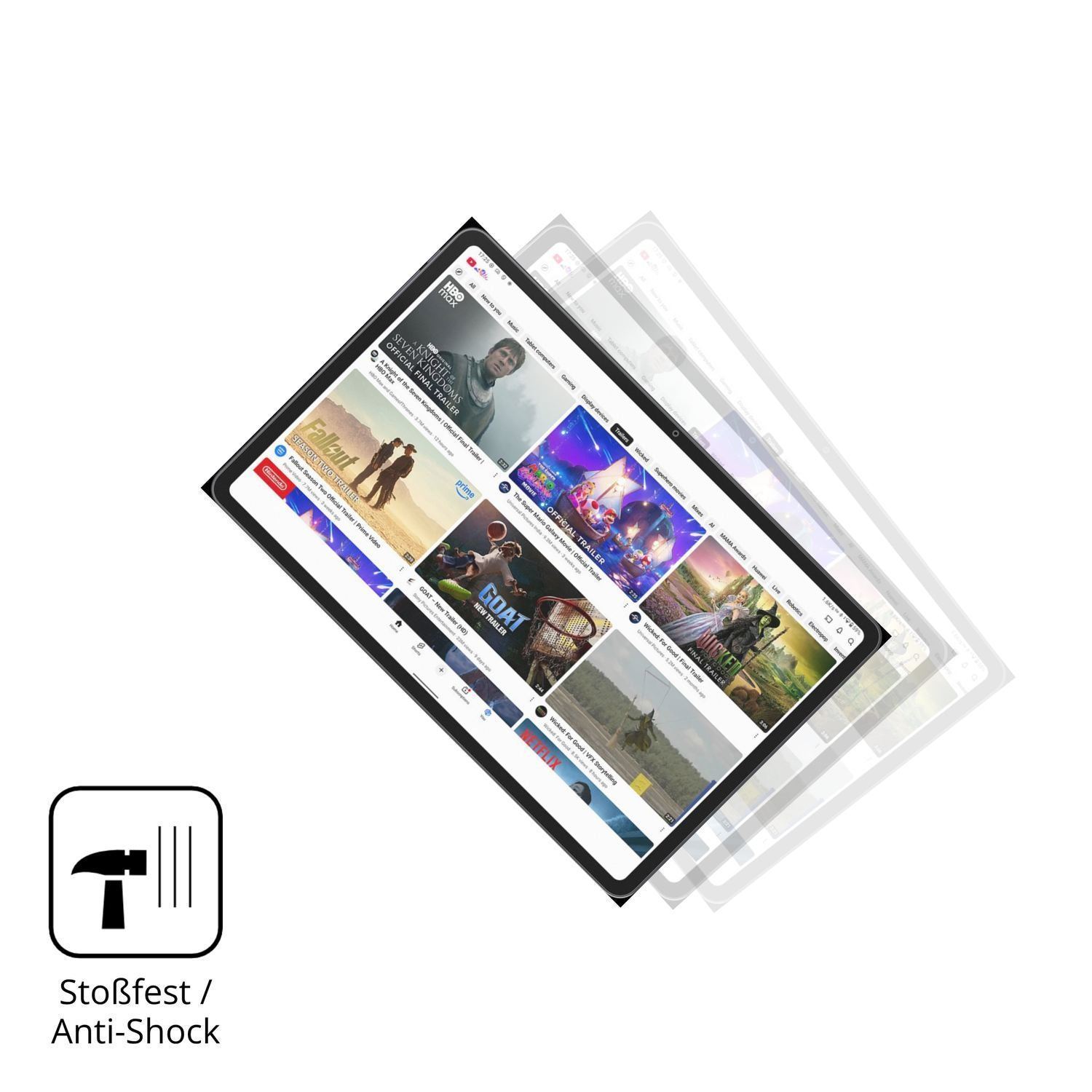 2x 9H Schutzfolie matt für Alldocube iPlay 70 Pad  (4)