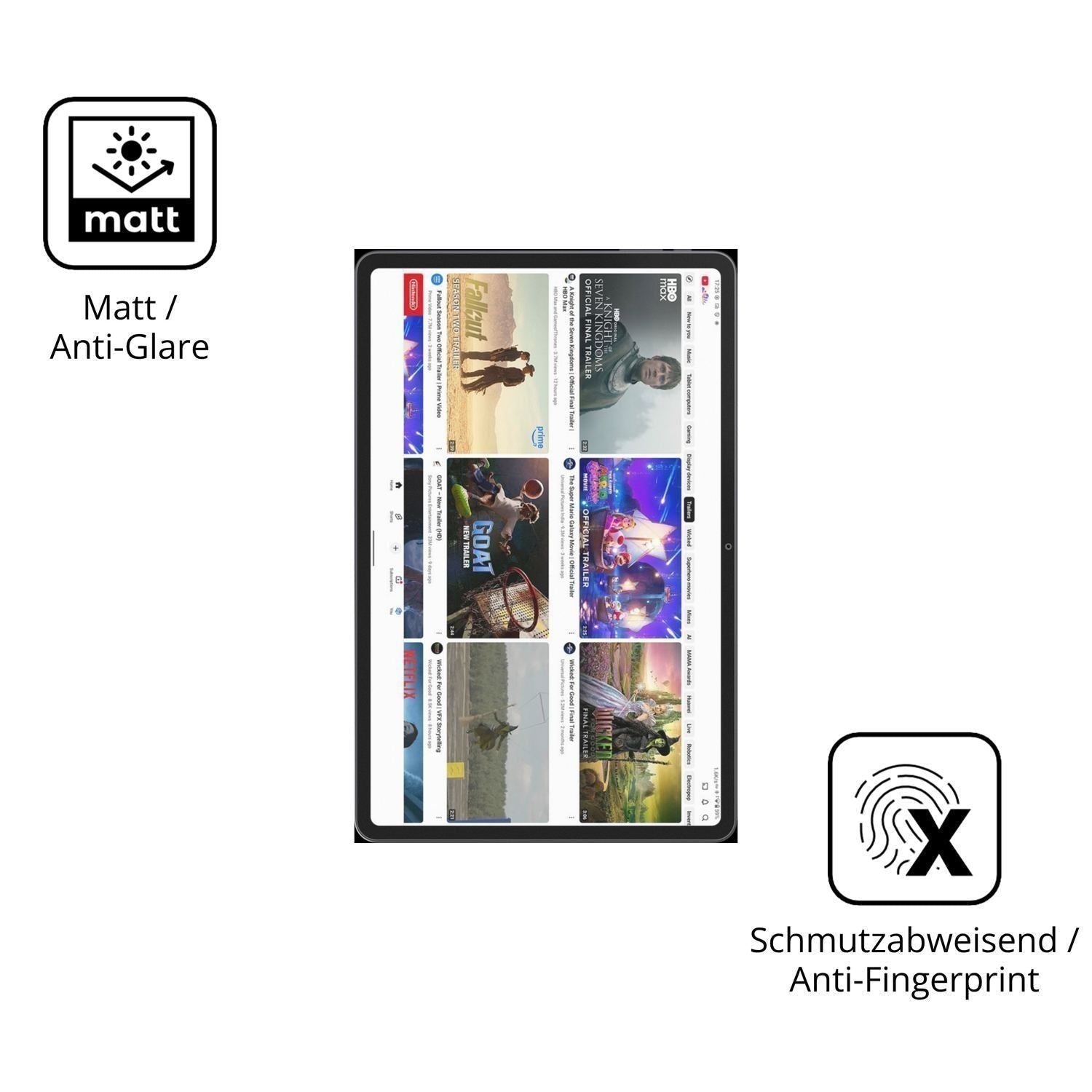 2x 9H Schutzfolie matt für Alldocube iPlay 70 Pad  (5)