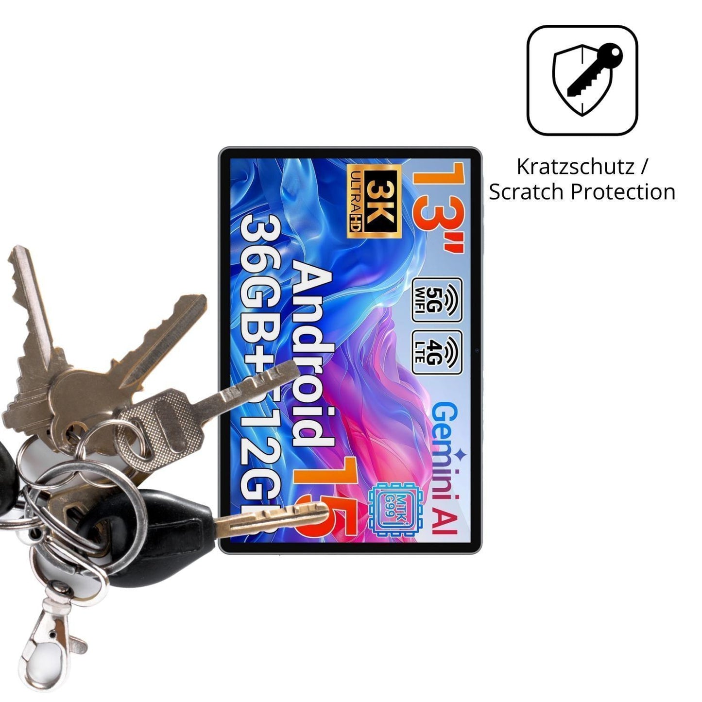 2x Schutzfolie klar für LORDWIT L30 Display-Schutz (4)