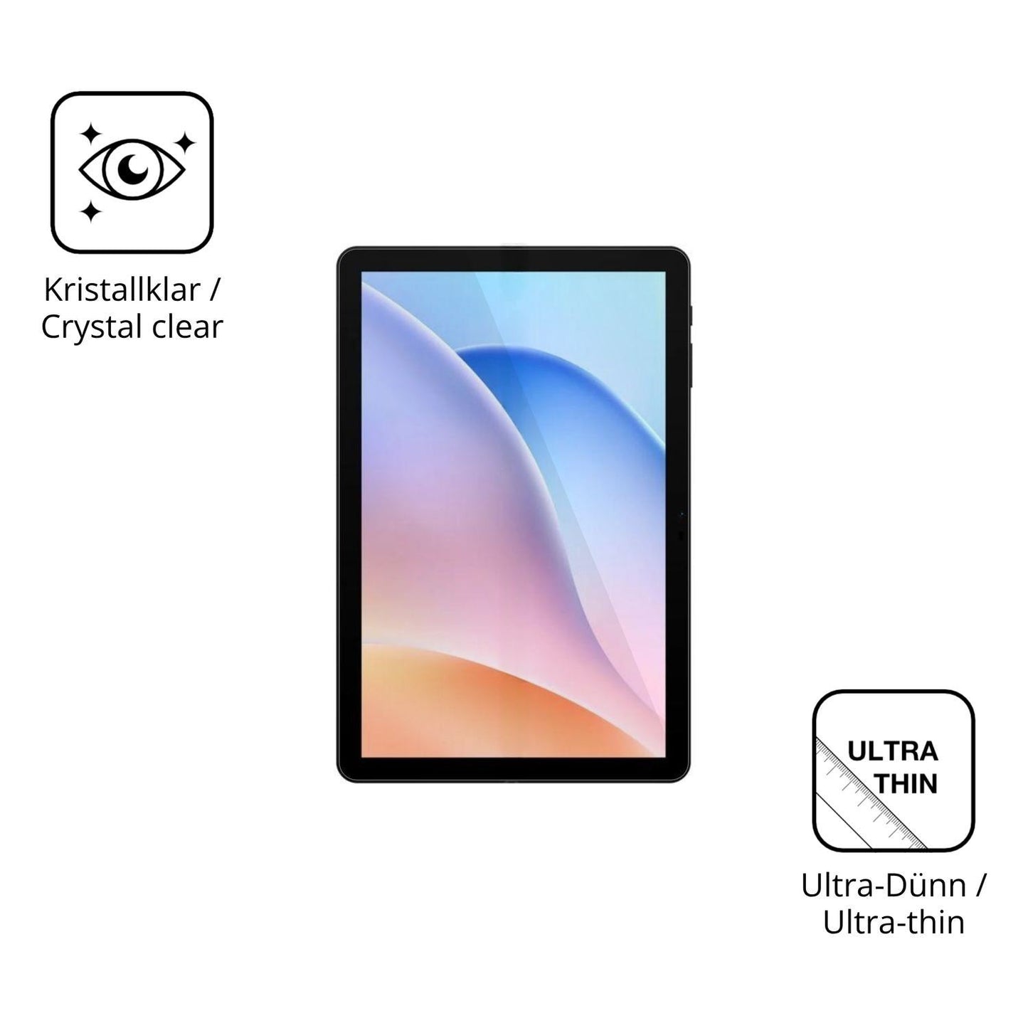 2x Schutzfolie klar für Pockam P10 Pro Display-Sch (5)