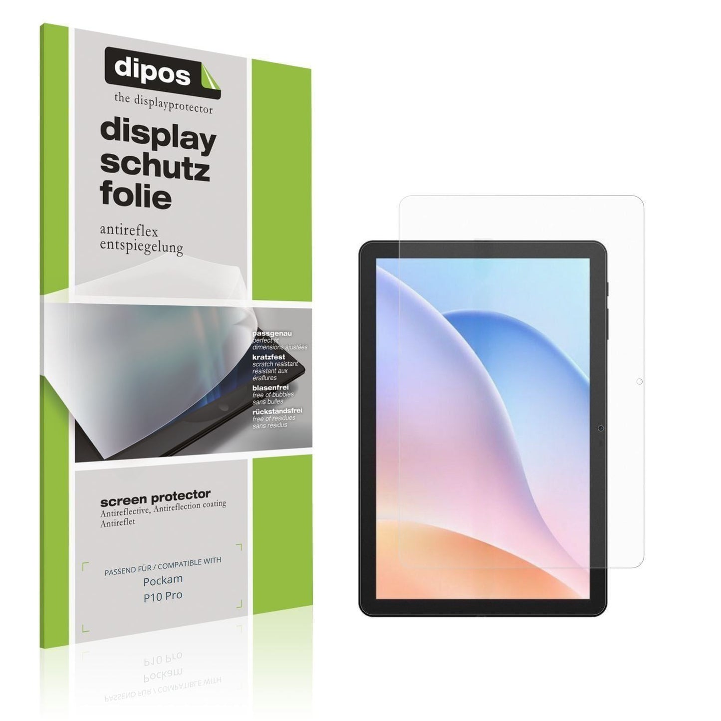 2x Schutzfolie matt für Pockam P10 Pro Display-Sch (1)