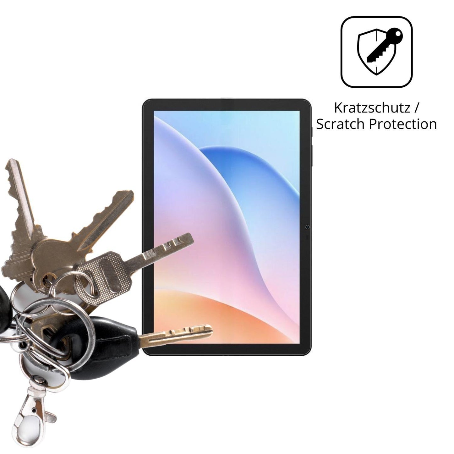 2x Schutzfolie matt für Pockam P10 Pro Display-Sch (4)