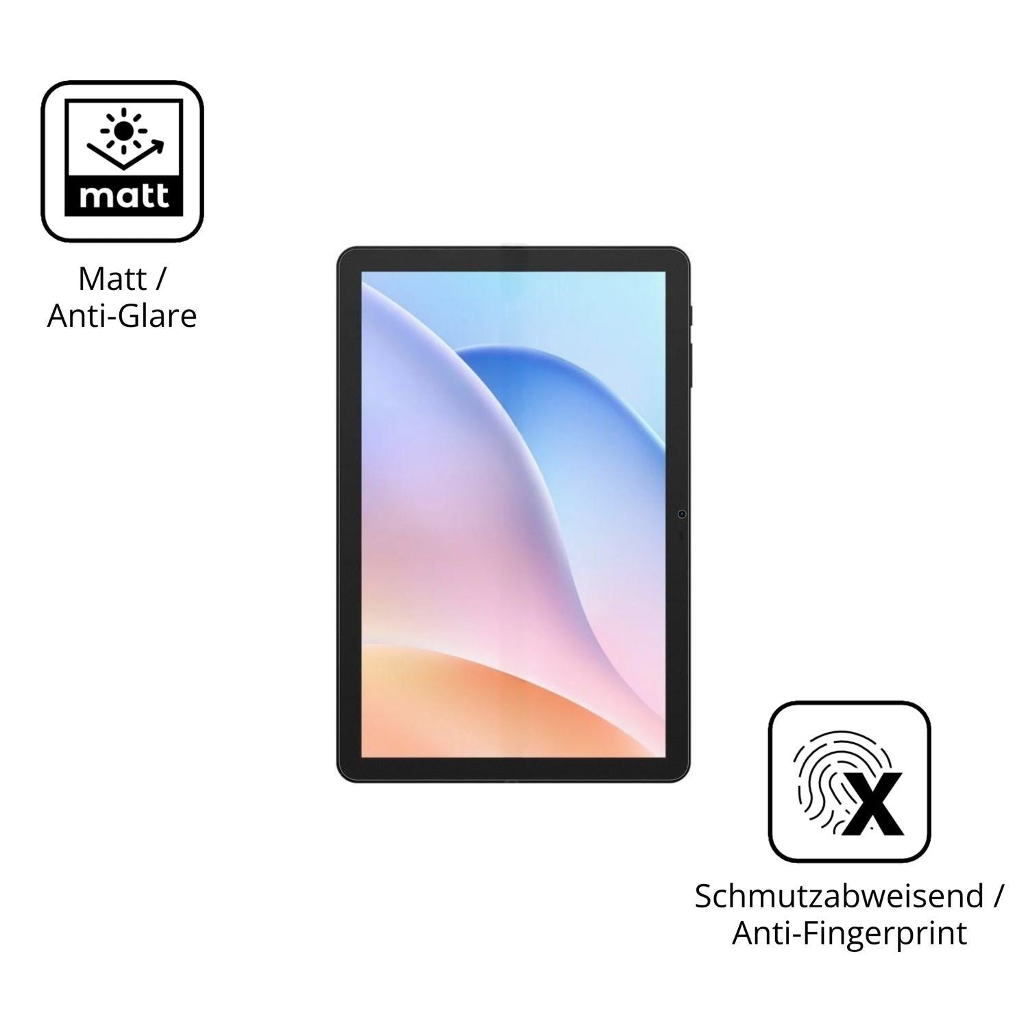 2x Schutzfolie matt für Pockam P10 Pro Display-Sch (5)