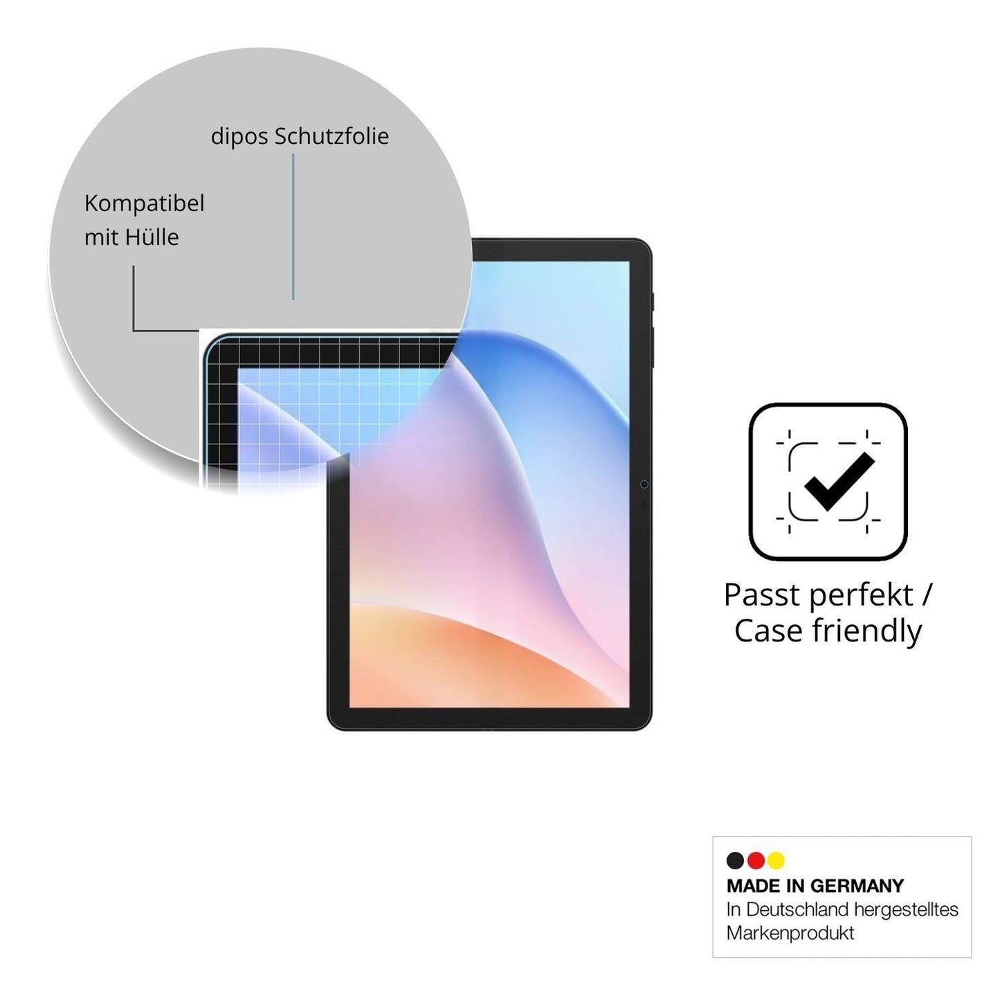 2x Schutzfolie matt für Pockam P10 Pro Display-Sch (6)
