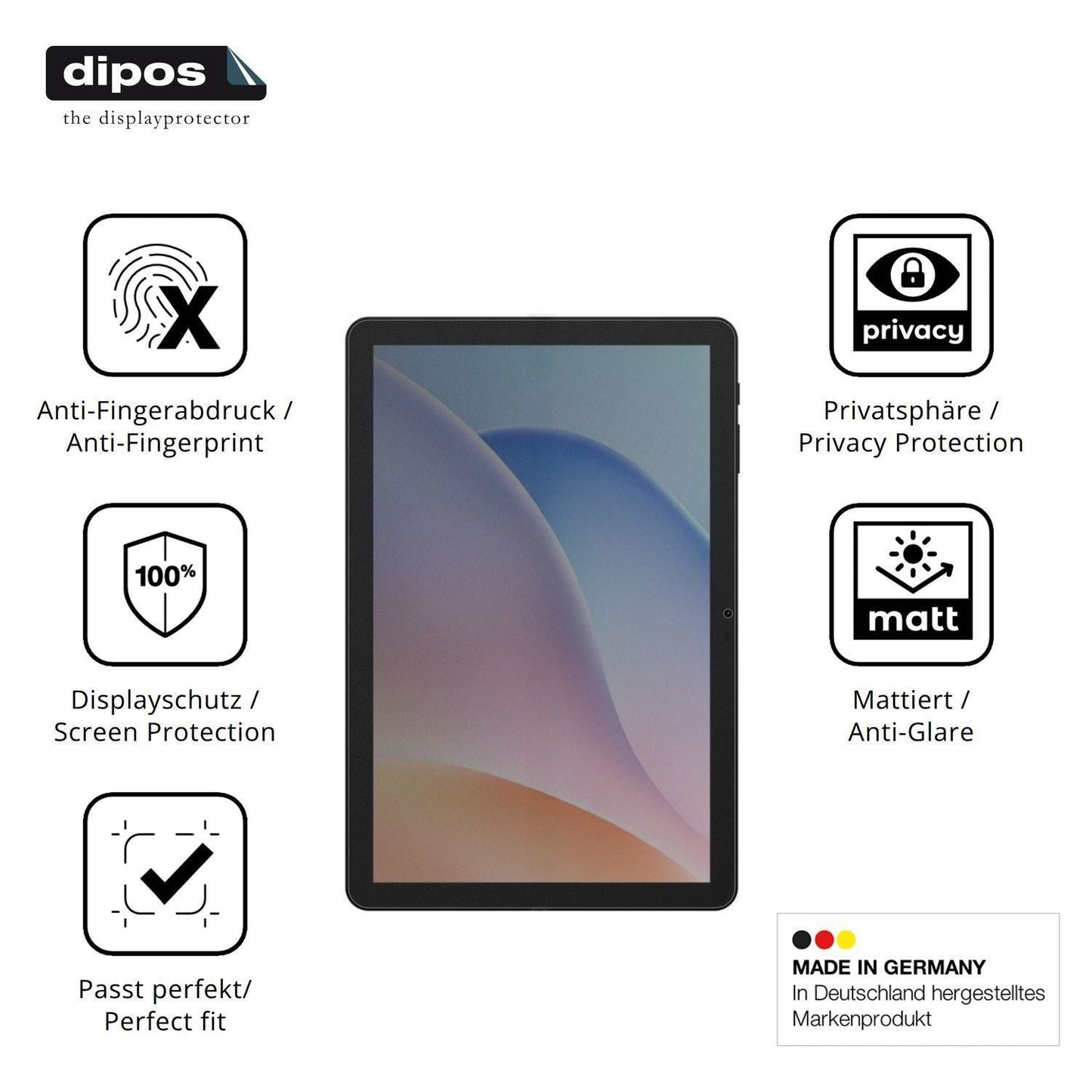 Blickschutzfolie für Pockam P10 Pro matt Schutzfol (5)