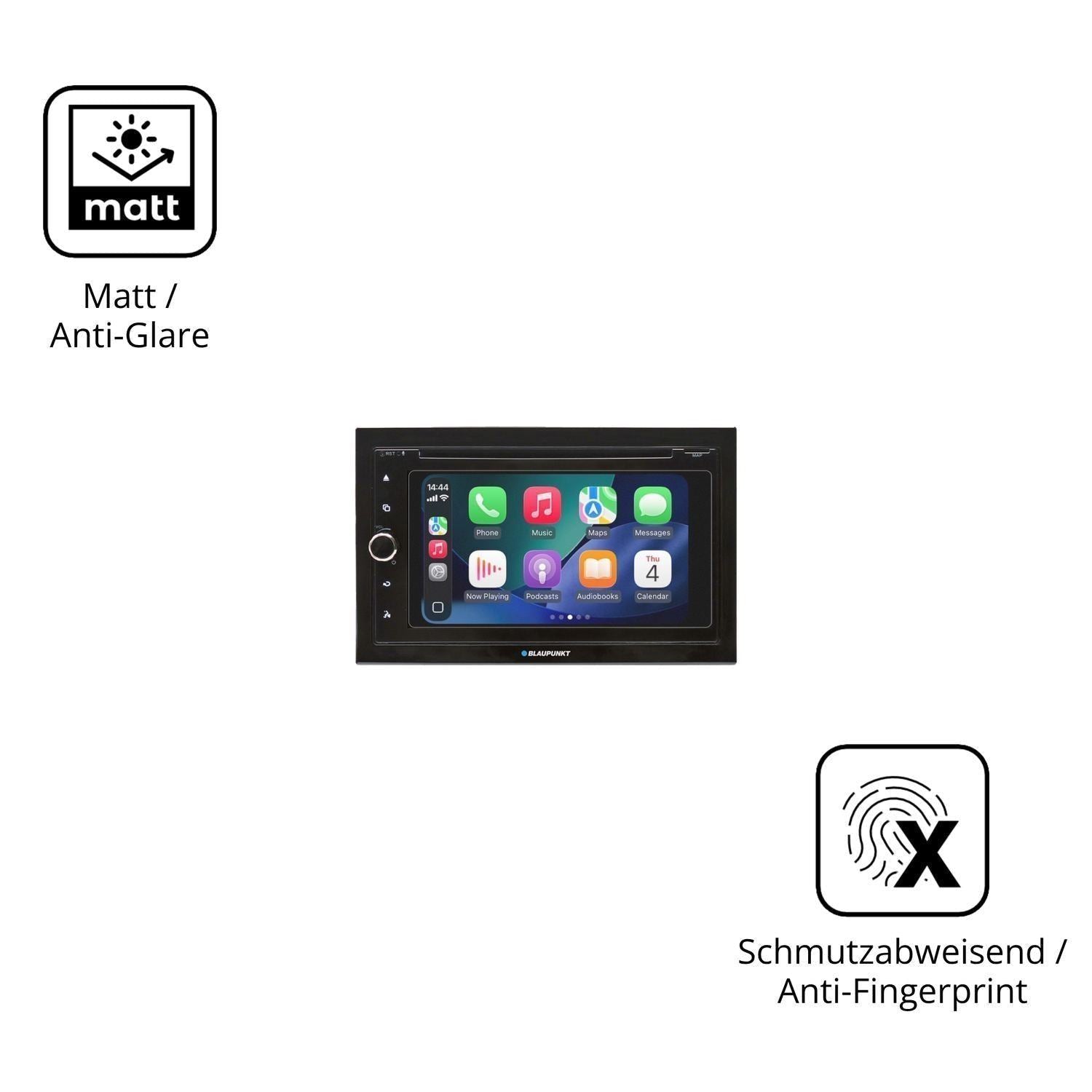 2x Schutzfolie matt für Blaupunkt Vienna 700 DAB D (5)