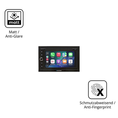 2x Schutzfolie matt für Blaupunkt Vienna 700 DAB D (5)