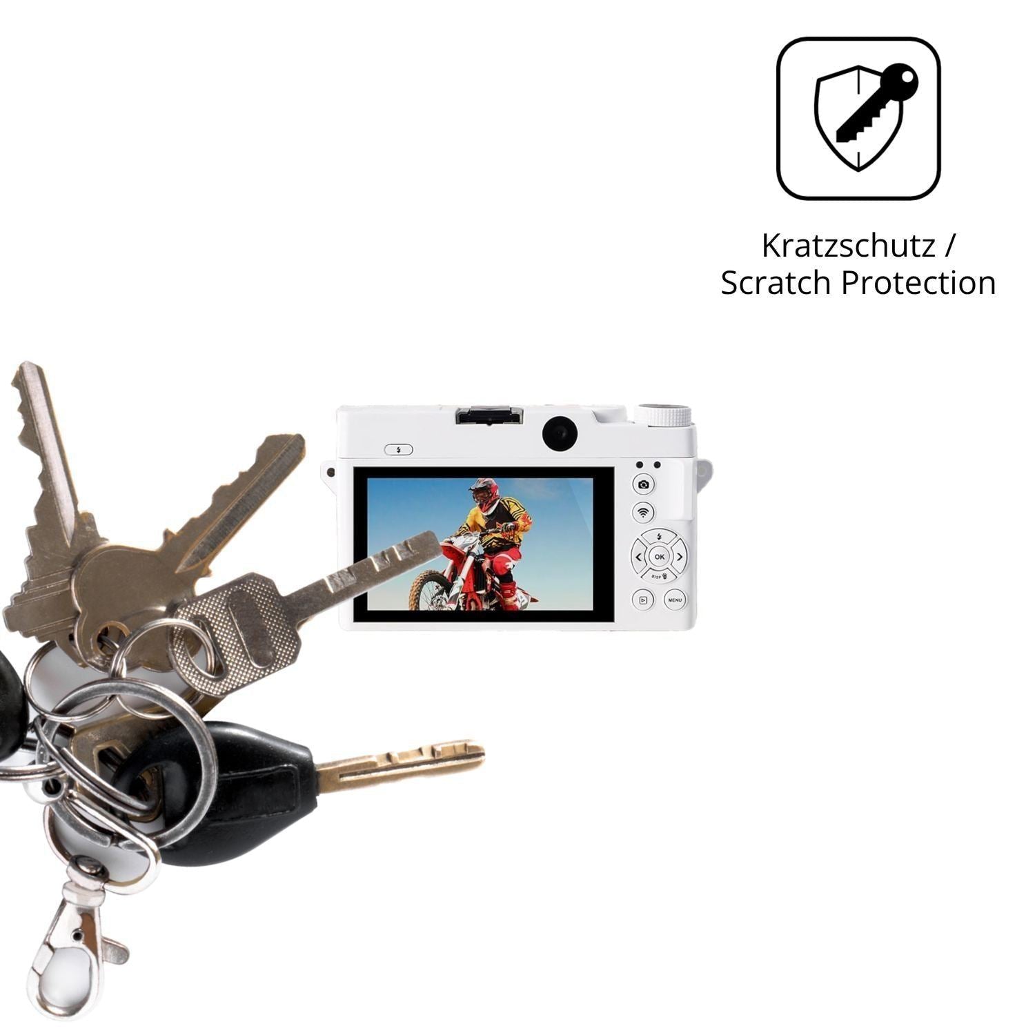 4x Schutzfolie klar für Nsyee WD07 Display-Schutzf (4)