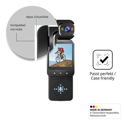 4x Schutzfolie matt für BETTERMO 1 Action Cam Disp (6)