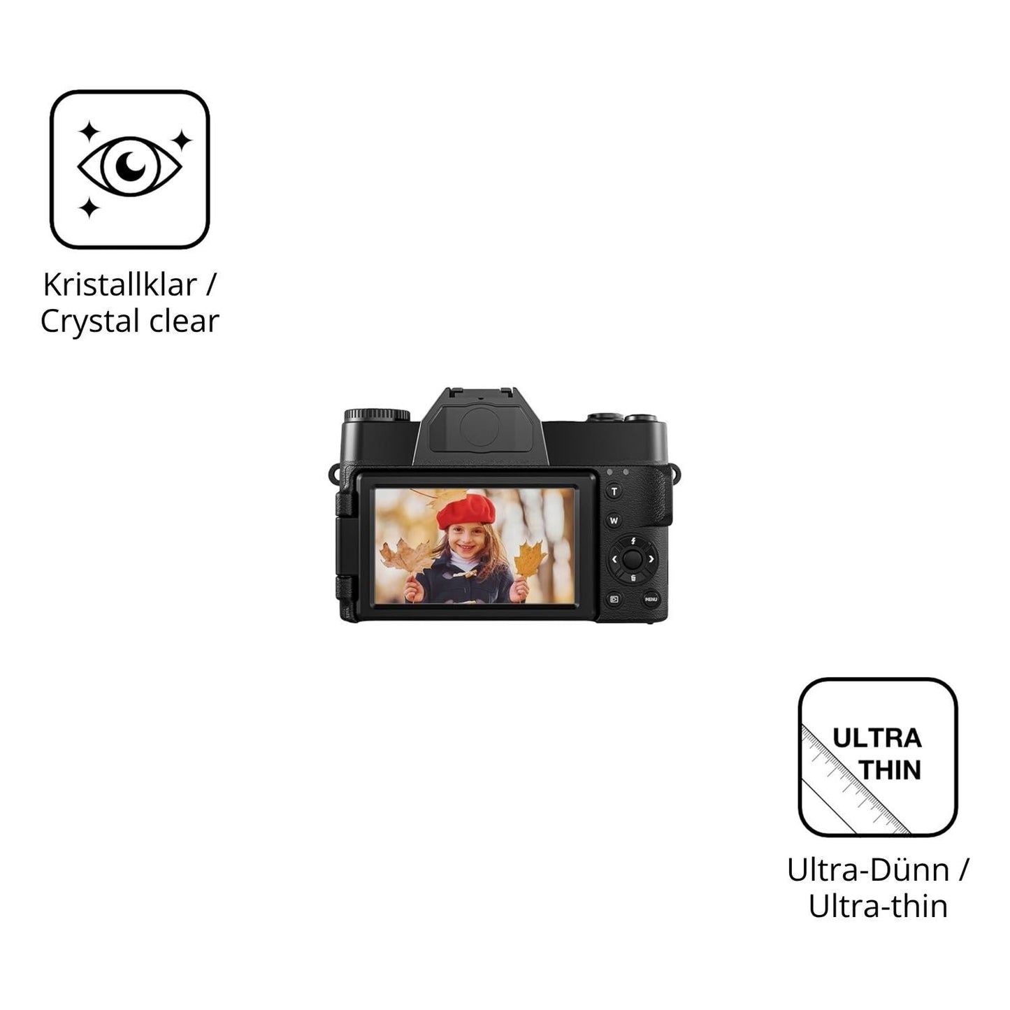 4x Schutzfolie klar für HAMBEA DC75 07502 Display- (5)