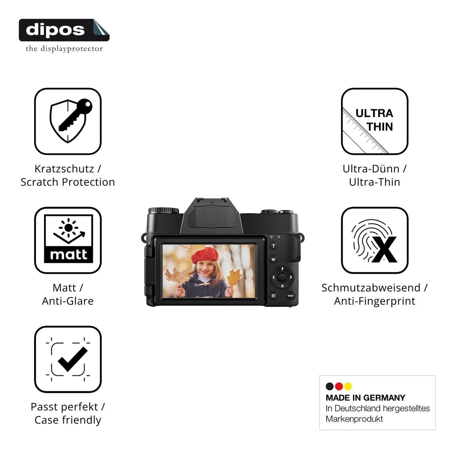 4x Schutzfolie matt für HAMBEA DC75 07502 Display- (7)