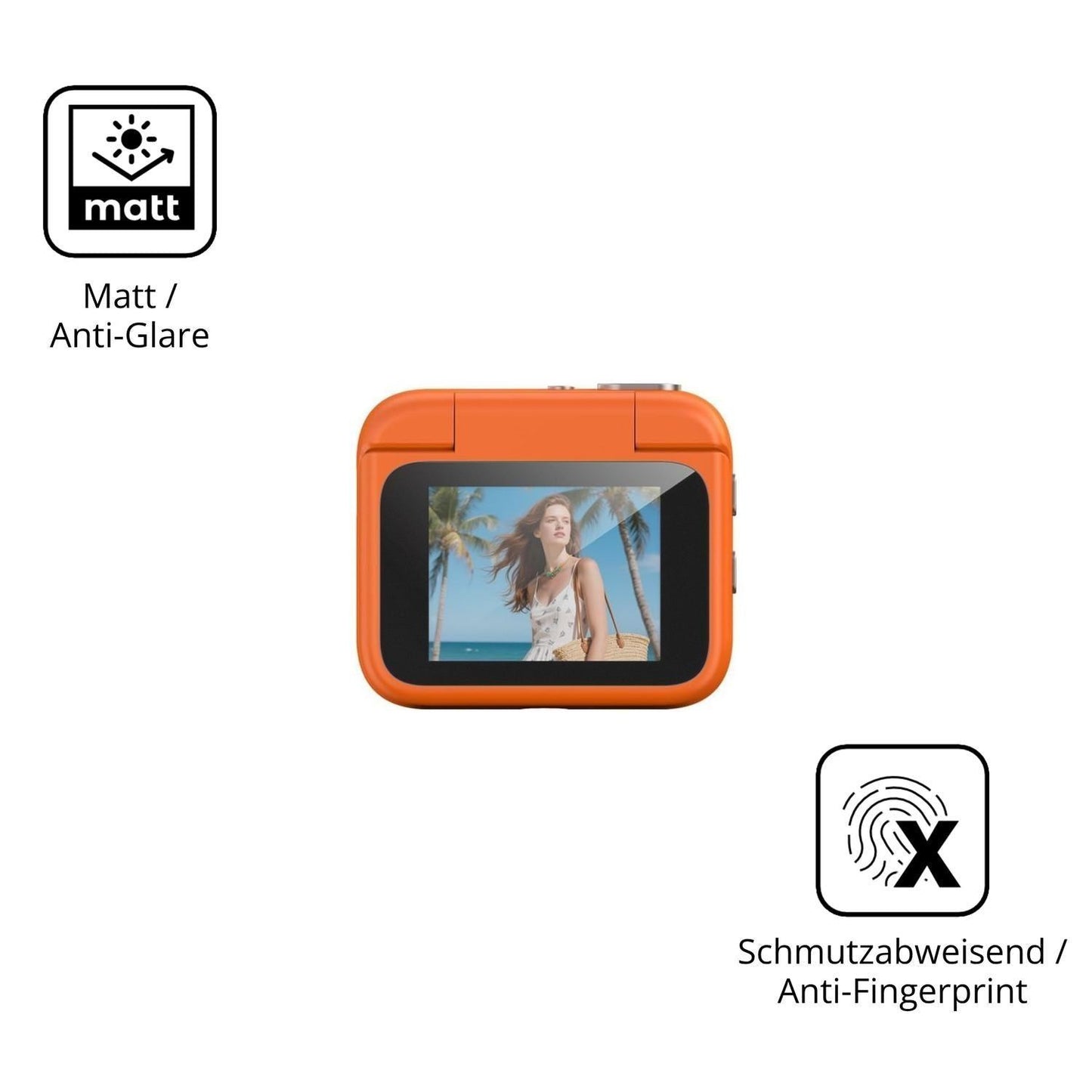 4x Schutzfolie matt für EasyByMall Y360 Action Cam (5)