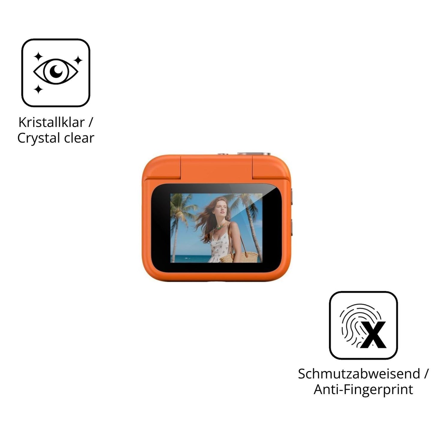 2x 9H Schutzfolie für EasyByMall Y360 Action Cam P (5)