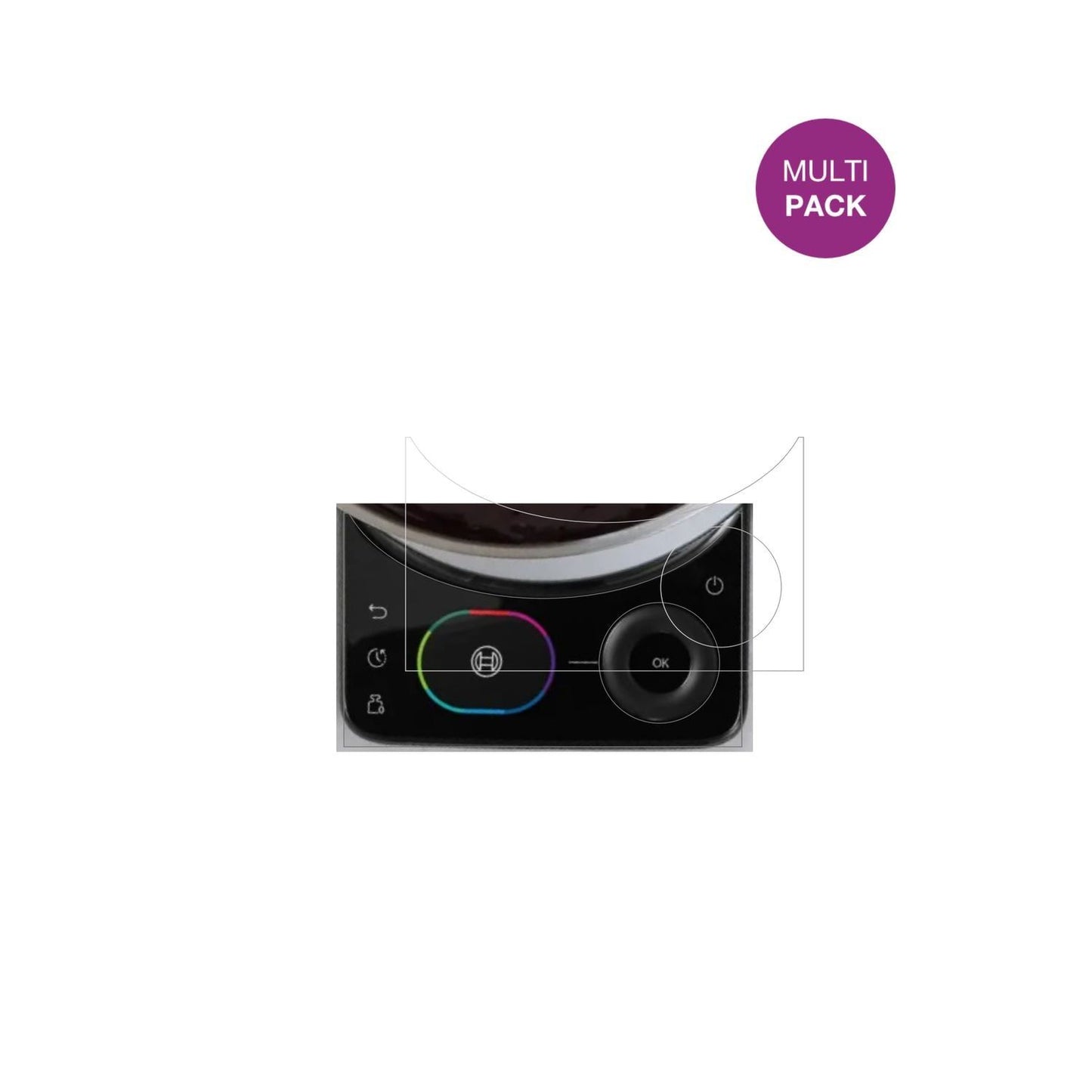 2x Schutzfolie klar für Bosch MUMS8ZS18 Display-Sc (2)