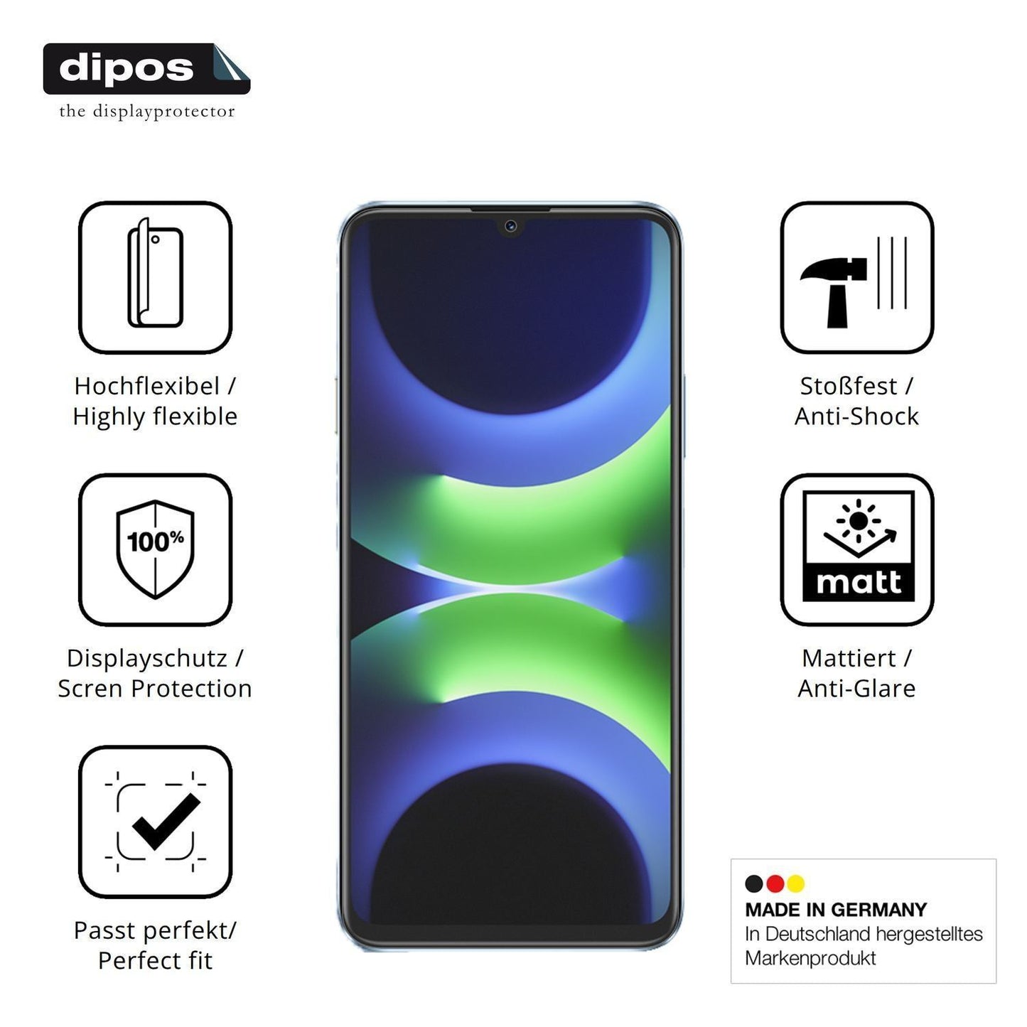 2x Full Cover Schutzfolie matt für Huawei Nova Y72 (7)
