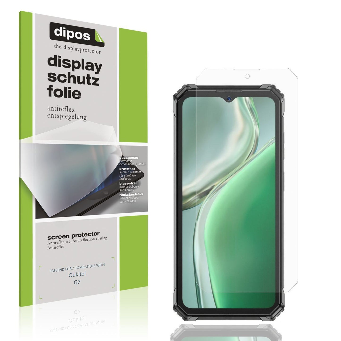 4x Schutzfolie matt für Oukitel G7 Display-Schutzf (1)