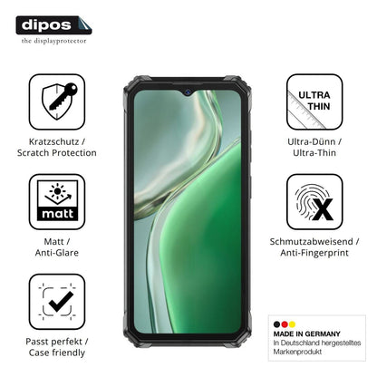 4x Schutzfolie matt für Oukitel G7 Display-Schutzf (7)
