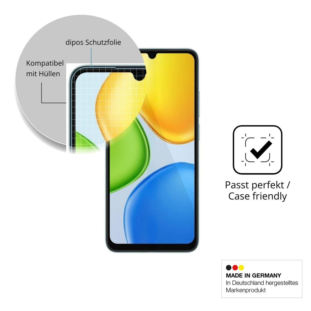 4x Schutzfolie klar für Honor Play 80 Display-Schu (6)