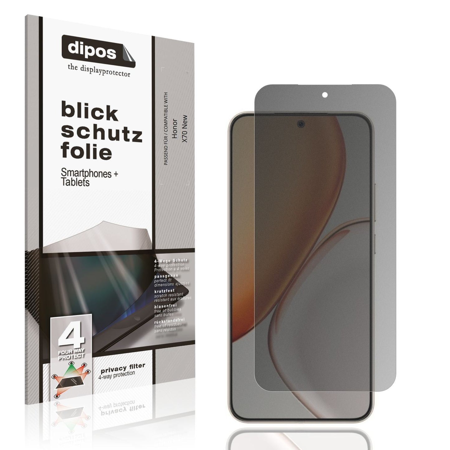 Blickschutzfolie für Honor X70 New matt Schutzfoli (1)