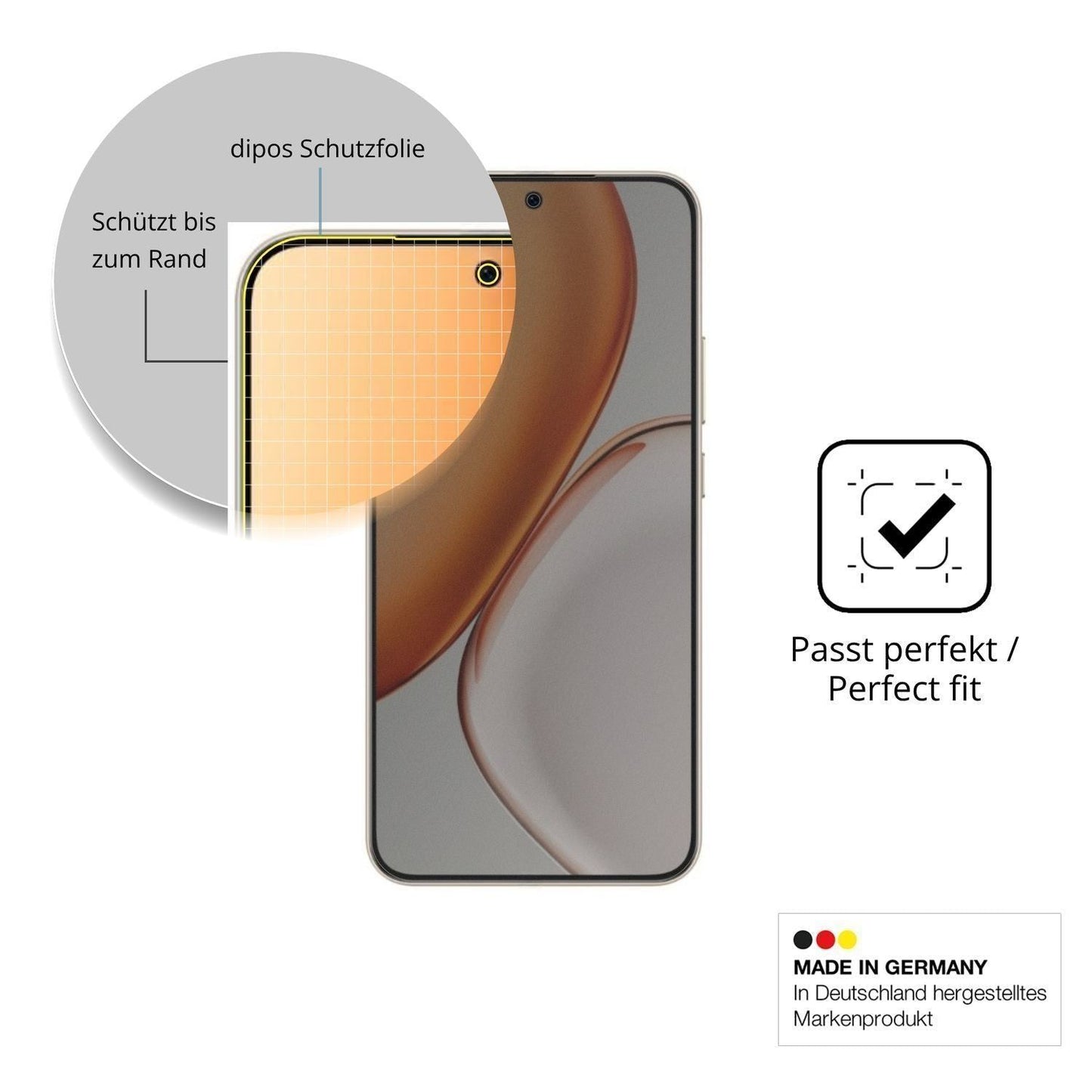 Blickschutzfolie für Honor X70 New matt Schutzfoli (4)
