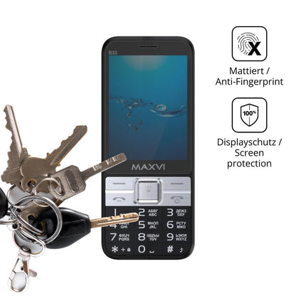 Blickschutzfolie für Maxvi B33 matt Schutzfolie Pr (3)
