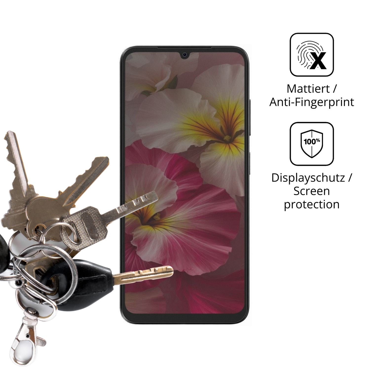 Blickschutzfolie für Lava Bold N2 Lite matt Schutz (3)