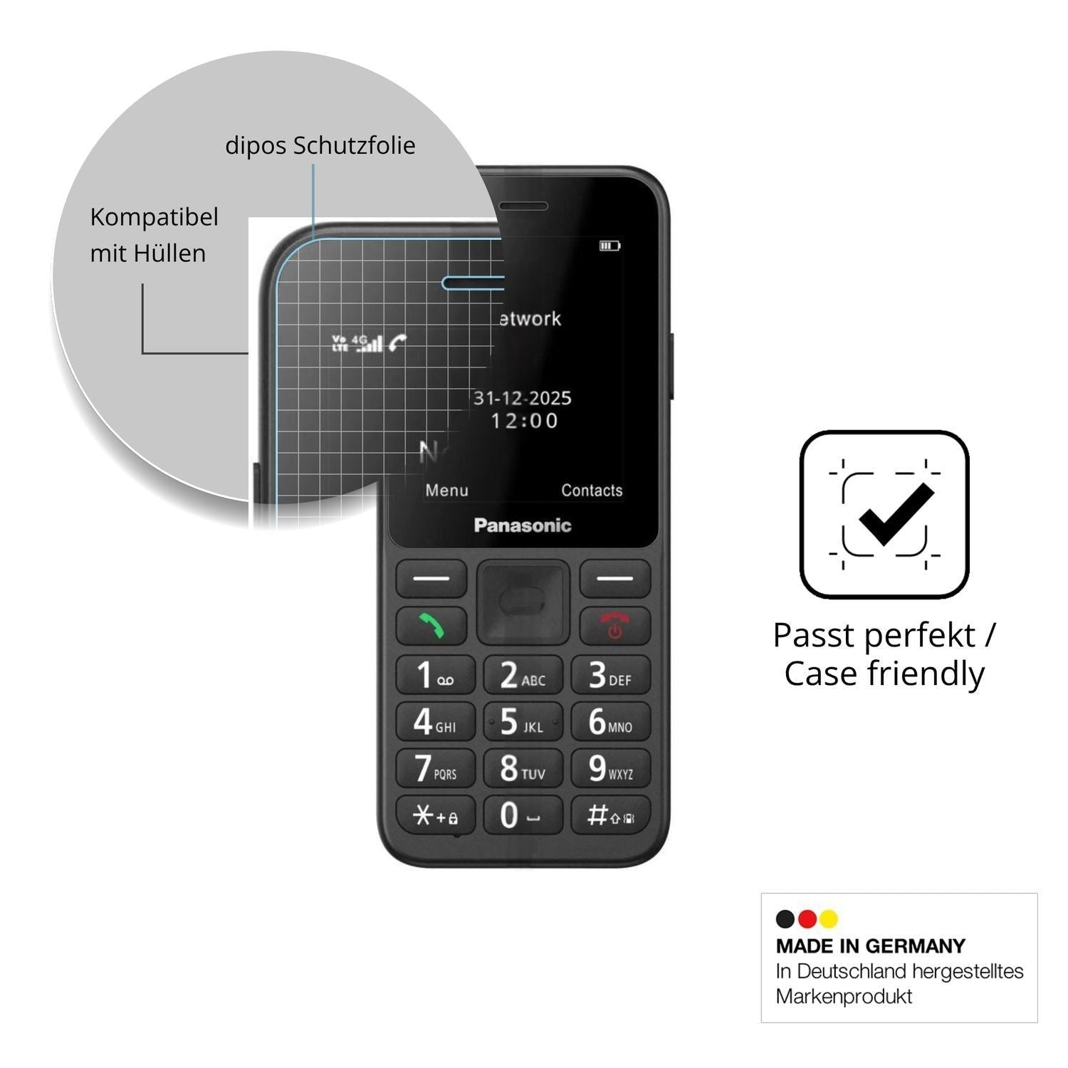 4x Schutzfolie klar für Panasonic KX-TU260 Display (6)