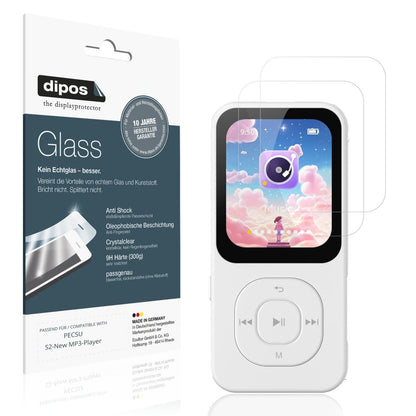 2x 9H Schutzfolie für PECSU S2-New MP3-Player Panz (1)