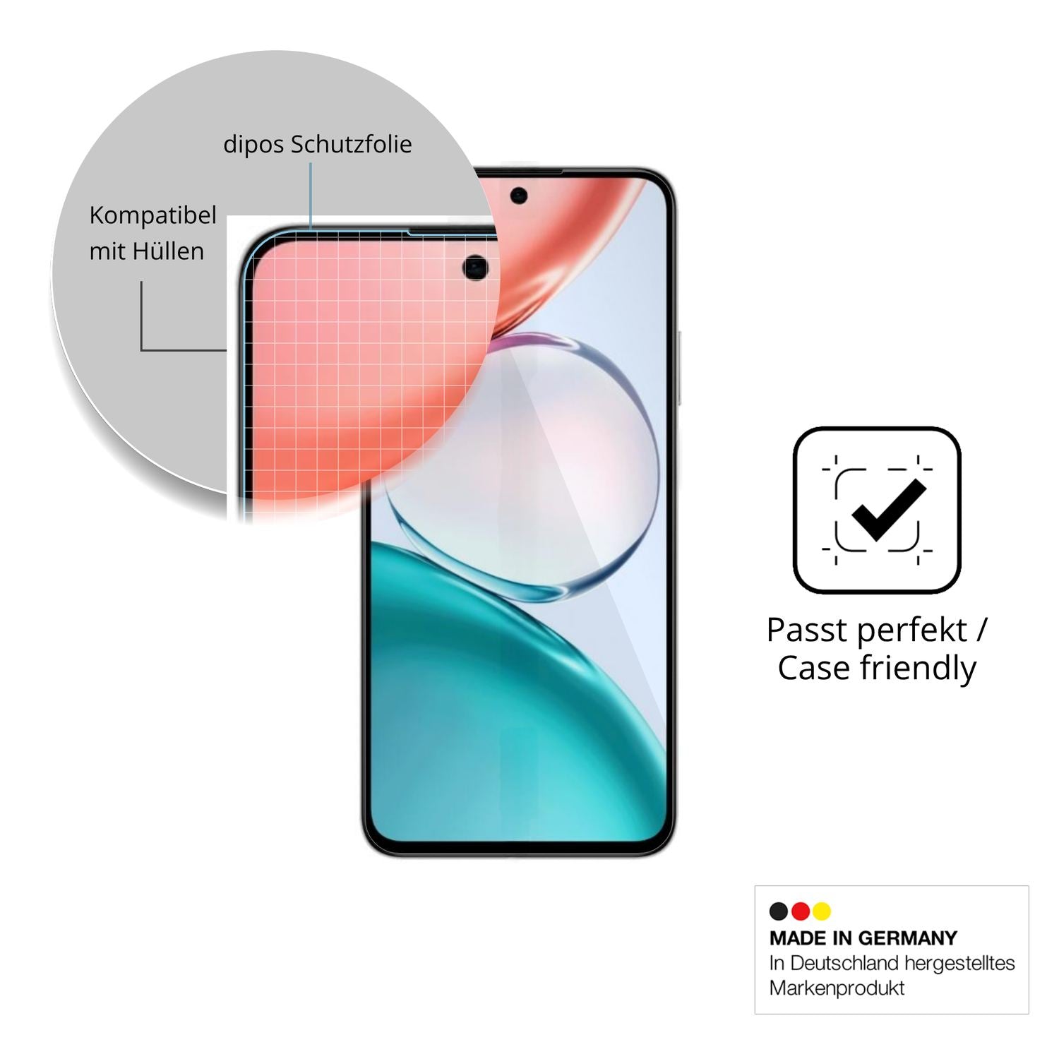 4x Schutzfolie klar für Honor Play 80 Pro Display- (6)