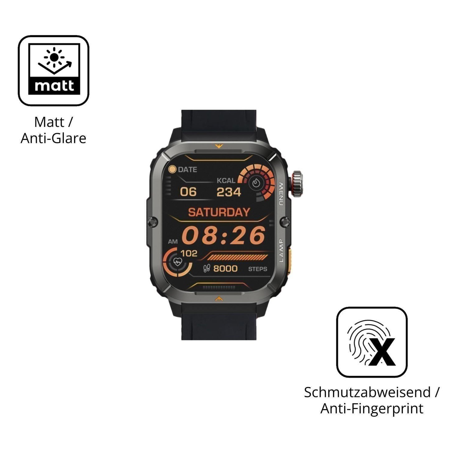 6x Schutzfolie matt für AGM Legion 3 Ultra Display (5)