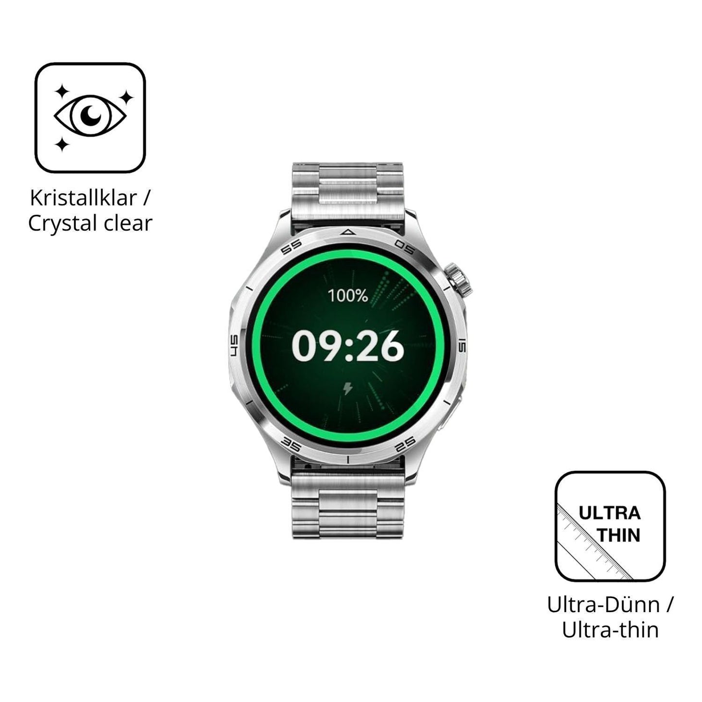 6x Schutzfolie klar für Mibro GT (46mm) Display-Sc (5)