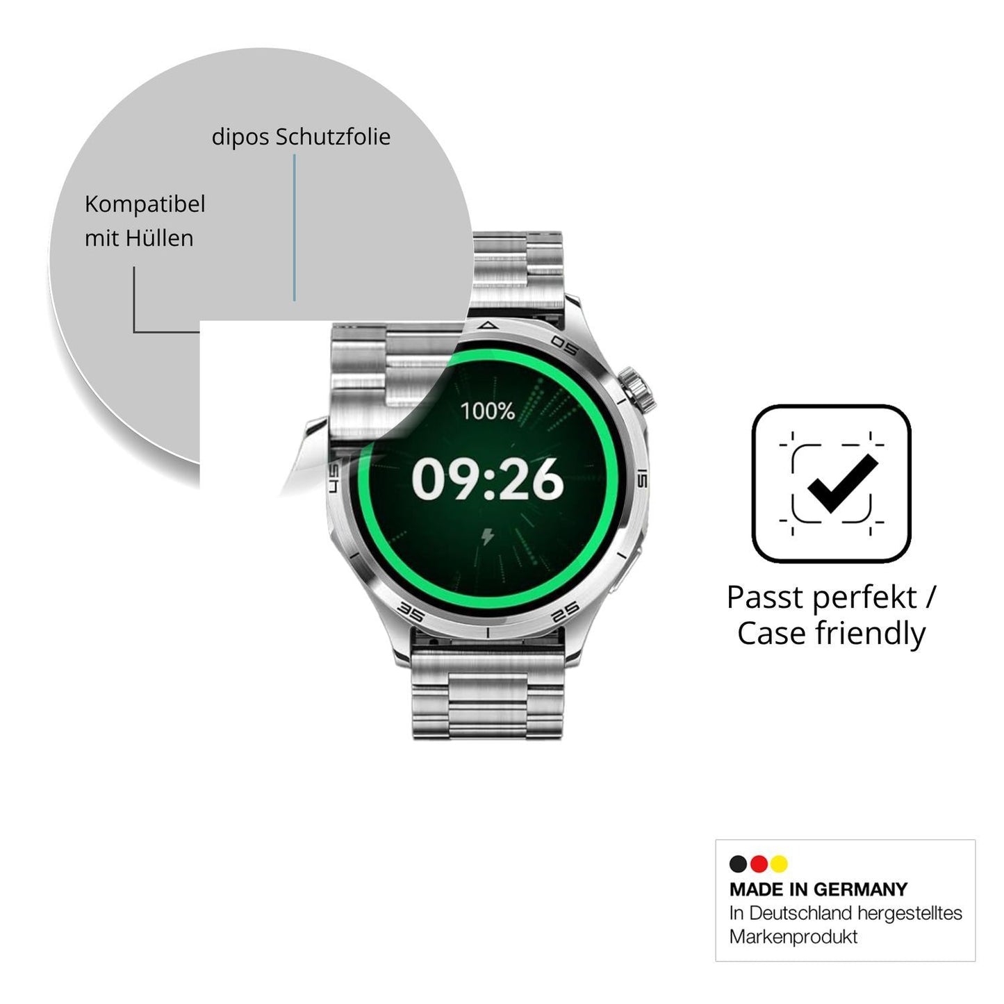 6x Schutzfolie klar für Mibro GT (46mm) Display-Sc (6)