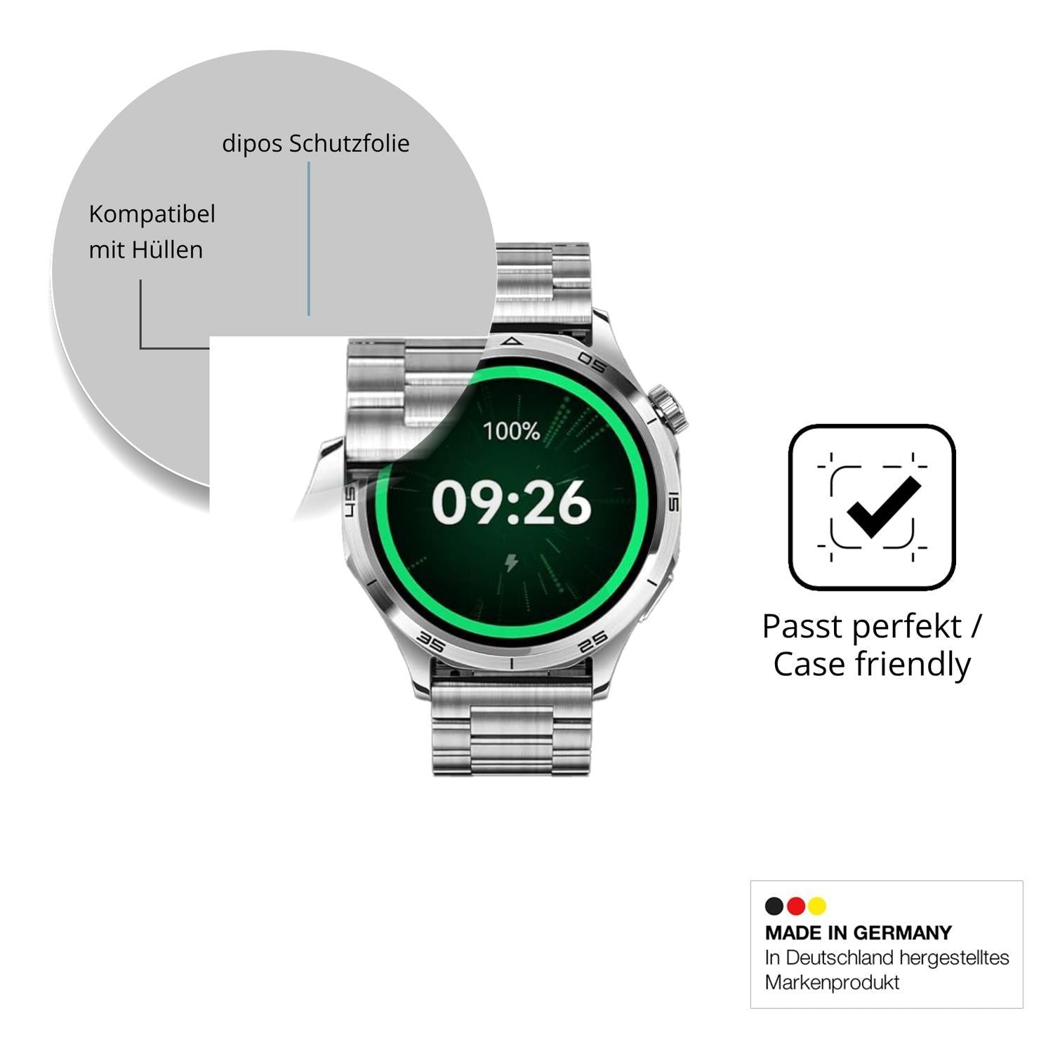 6x Schutzfolie klar für Mibro GT (46mm) Display-Sc (6)