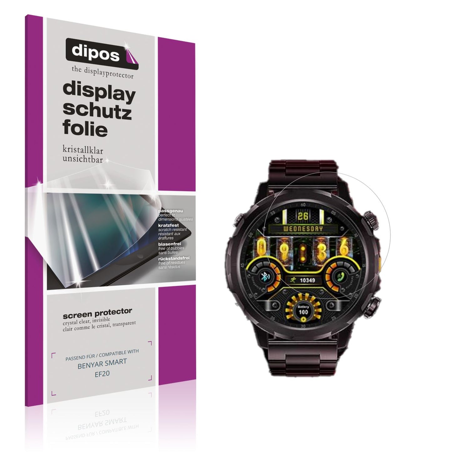 6x Schutzfolie klar für BENYAR SMART EF20 Display- (1)