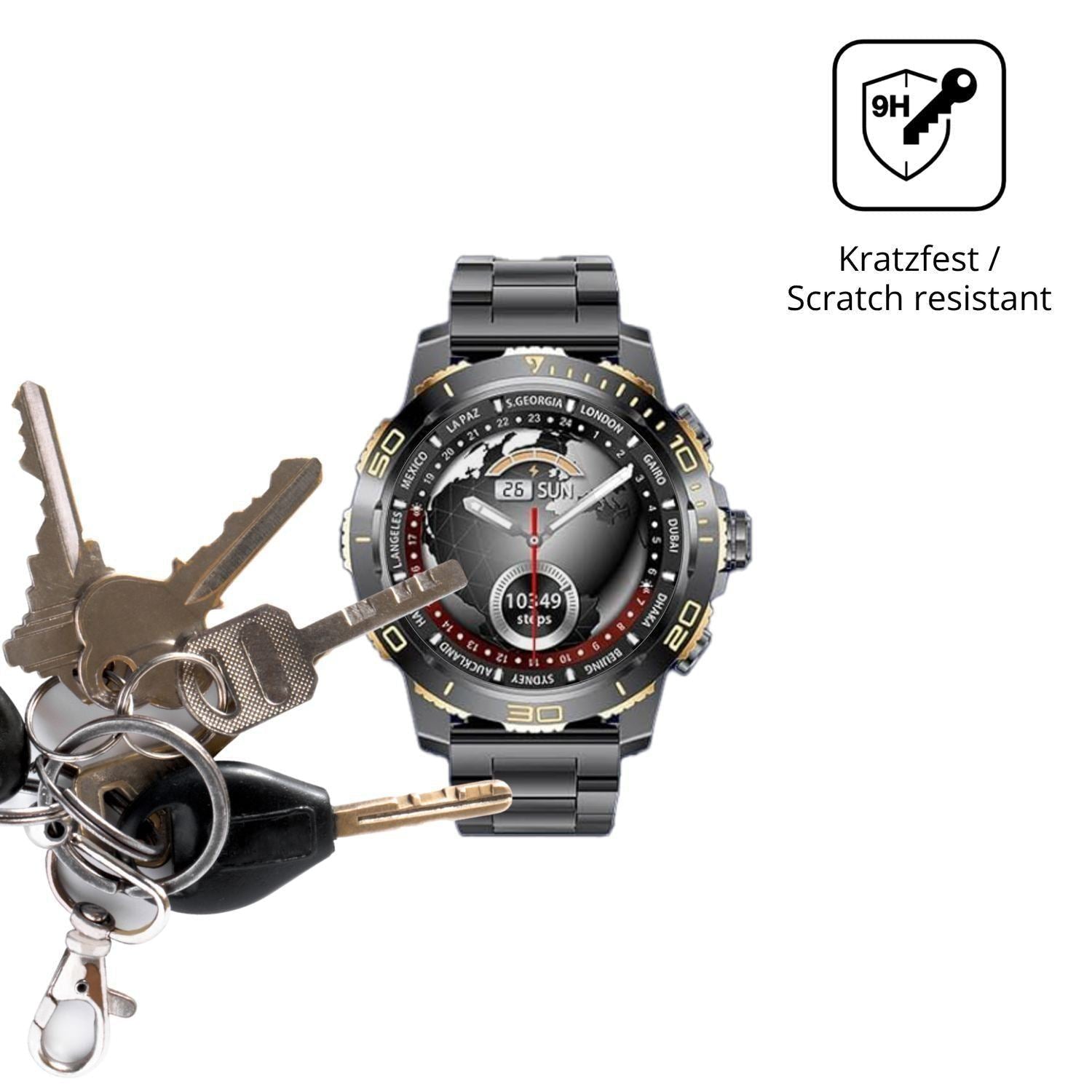 2x 9H Schutzfolie für CHOOSETIME EF21 Panzerfolie (3)