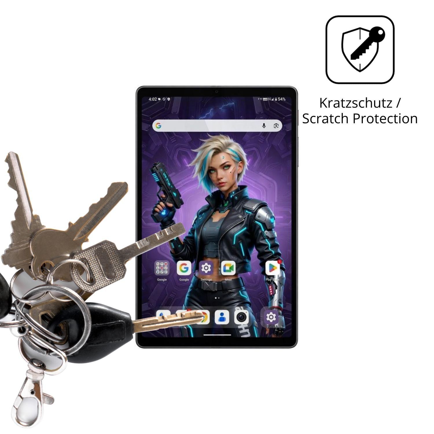 2x Schutzfolie klar für Alldocube iPlay 80 mini Ul (4)