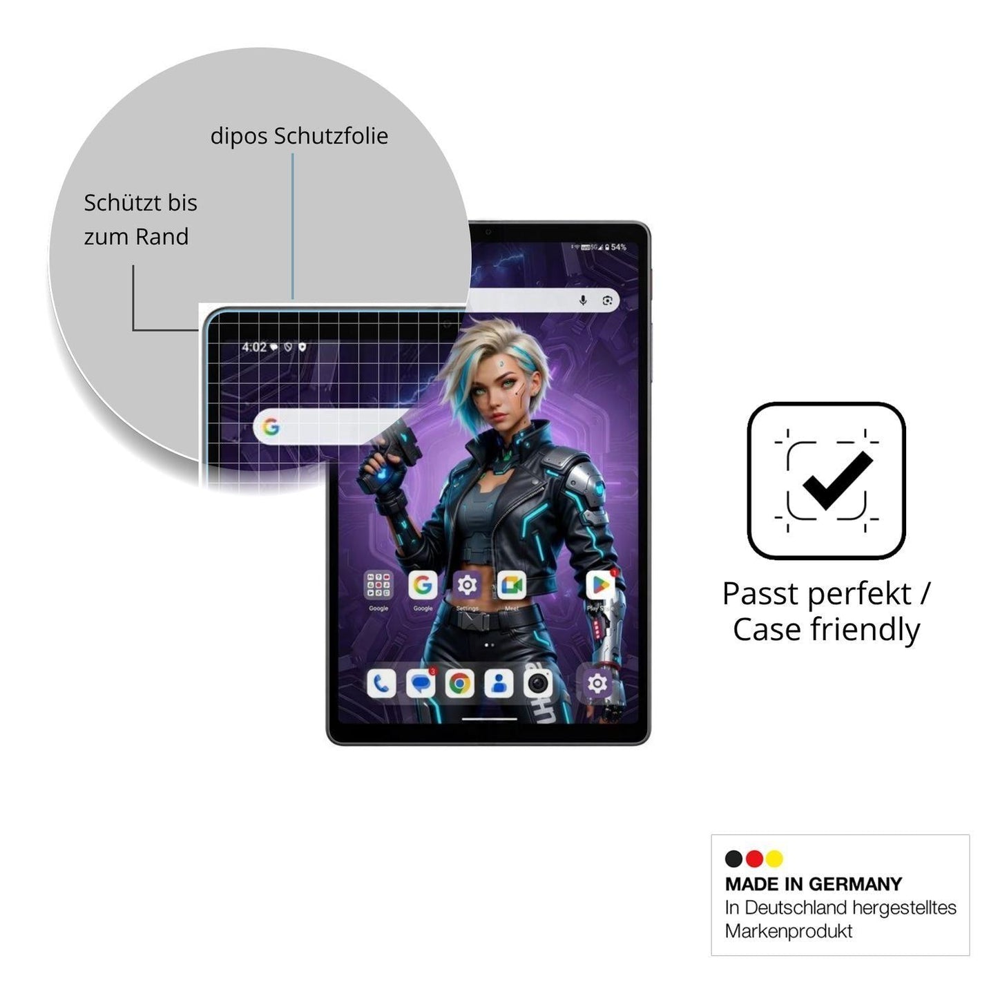 2x 9H Schutzfolie für Alldocube iPlay 80 mini Ultr (6)