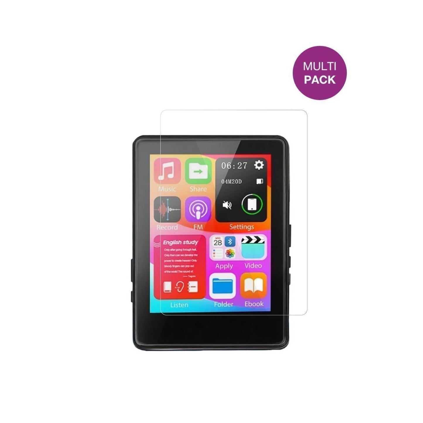 4x Schutzfolie klar für Taichaeu D6 MP3-Player Dis (2)