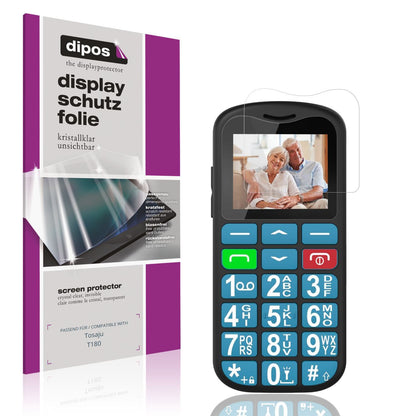 4x Schutzfolie klar für Tosaju T180 Display-Schutz (1)