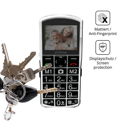 Blickschutzfolie für Artfone A400 Pro 4G matt Schu (3)